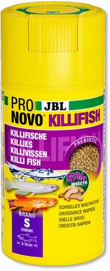 JBL ProNovo Killifish 100ml Futter Granulat für Killifische von 3-10 cm