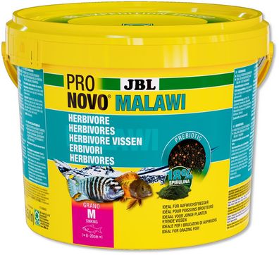 JBL ProNovo Malawi Grano M 5,5 Liter Futter für Barsche Cichliden