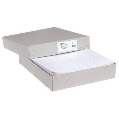Computeretiketten endlos 81,28 x 35,7 mm, 4-bahnig, weiß, Papier matt