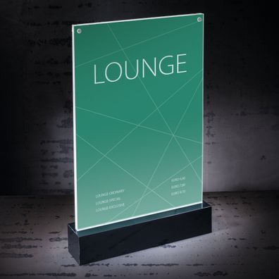 Sigel LED-Tischaufsteller luminous TA420