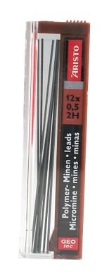 Aristo Feinminen Hi-Polymer 0.5 2H, Dose mit 12 Minen