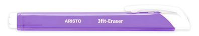 Aristo Radierstift 3fit-Eraser transparent-lila, Dreikant PVC-frei