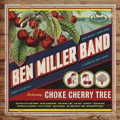 BEN MILLER BAND = Choke Cherry Tree = VINYL LP = Country ROCK BLUES Bluegrass