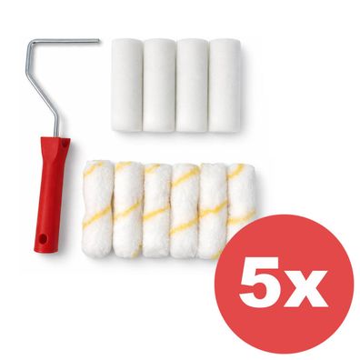 55tlg. Universalwalzen Set Malerset Lackierset Streichset für Lacke Dispersionen