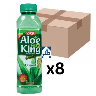 8er-Pack OKF Aloe Vera Getränk Original 500ml (inkl. 2€ EINWEG-Pfand)