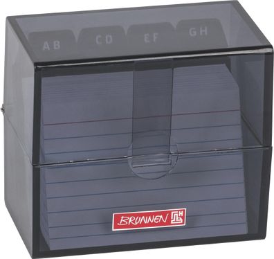 Brunnen Karteibox A8 gefüllt onyx