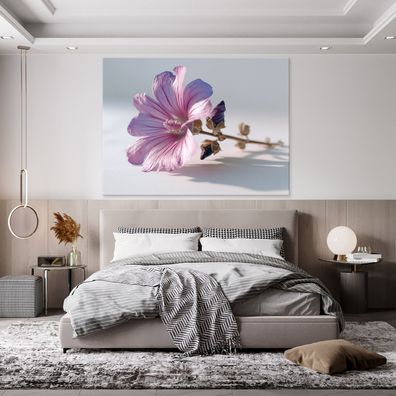 Leinwandbild Blumen Rosa Natur Leinwand Bilder Wanddeko Wohnzimmer Schlafzimmer