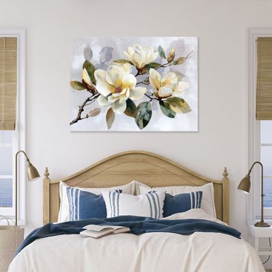 Leinwandbild Blumen Zweig Abstrakt Leinwand Bilder Wanddeko Wohnzimmer Schlafzimmer