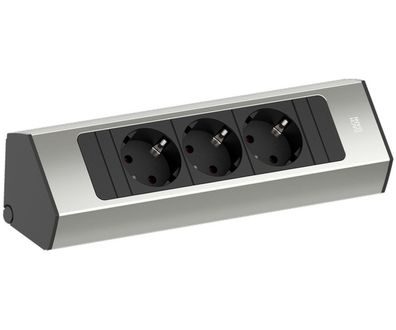 Ecksteckdose Casia 2 Küchensteckdose 3-fach Steckdosenleiste Küche Schreibtisch