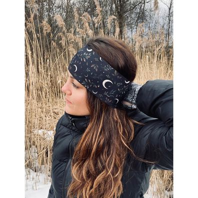 ROSA MINT Funktionsstirnband Half Moon black
