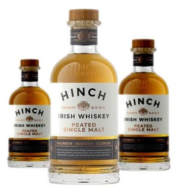 3 x Hinch Distillery Ltd Hinch Peated Single Malt