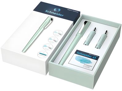 Schneider Geschenkset Füller Callissima mint, je 1xVorderteil, 6xPatronen