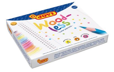 Jovi Wood-less Farbstifte ergonomic 288er Schachtel, farbig sortiert
