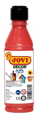 Jovi DECOR ACRYL Mehrzweckfarben 250 ml Flasche, zinnoberot