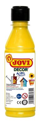 Jovi DECOR ACRYL Mehrzweckfarben 250 ml Flasche, gelb