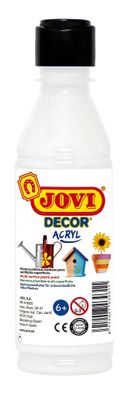 Jovi DECOR ACRYL Mehrzweckfarben 250 ml Flasche, weiß