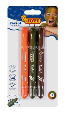 Jovi Twist FACE PAINT 3er Blister, Farben Boy