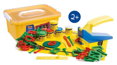 Jovi Soft Dough Blandiver Knetmasse Box, Erste Buchstaben und Zahlen