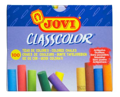 Jovi Tafelkreiden Classcolor 100er Schachtel, farbig sortiert