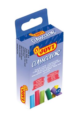 Jovi Tafelkreiden Classcolor 10er Schachtel, farbig sortiert