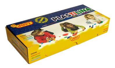 Jovi Plastilina Knetmasse 15er Schachtel, je 150g, sortiert