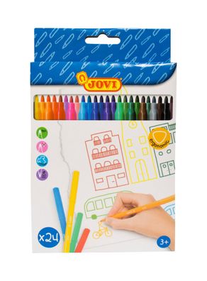Jovi Faserschreiber ergonomic 24er Schachtel, farbig sortiert