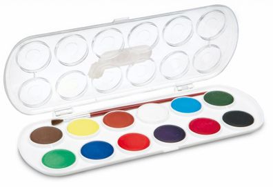 Jovi Wasserfaben 12 Farben je 30m mit Pinsel