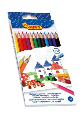 Jovi Farbstifte 12er Schachtel, farbig sortiert