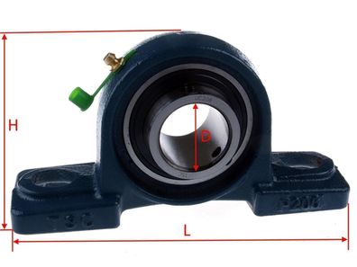 UCP 204 - 2 Loch Stehlager für 20 mm Welle