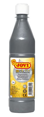 Jovi Flüssige Plakatfarbe metallic 500 ml Flasche silber