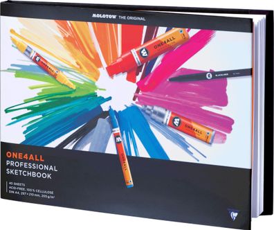 Molotow Zeichenbuch ONE4ALL Professional Sketchpad, DIN A4, landscape