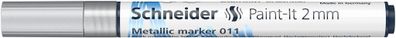 Schneider Metallicmarker 011 Paint-It 2 mm silver metallic