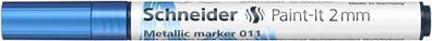 Schneider Metallicmarker 011 Paint-It 2 mm blue metallic