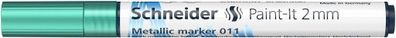 Schneider Metallicmarker 011 Paint-It 2 mm green metallic