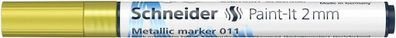 Schneider Metallicmarker 011 Paint-It 2 mm yellow metallic