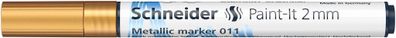 Schneider Metallicmarker 011 Paint-It 2 mm gold metallic