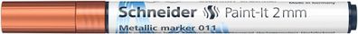 Schneider Metallicmarker 011 Paint-It 2 mm copper metallic