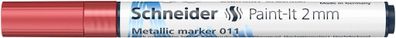Schneider Metallicmarker 011 Paint-It 2 mm red metallic