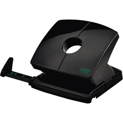 Novus Bürolocher B 220 re+new, 20 Blatt schwarz, nachhaltig, nschlagschiene