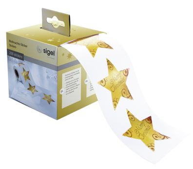 Sigel Weihnachts-Rollensticker 200St CS112