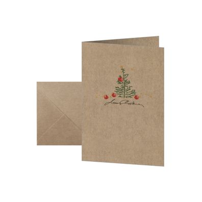 Sigel Weihnachtskarte A6(A5) 225g 10 + 10St DS075
