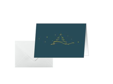 Sigel Weihnachtskarte A6(A5) 250g 10 + 10St DS069