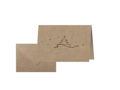 Sigel Weihnachtskarte A6(A5) 225g 10 + 10St DS071