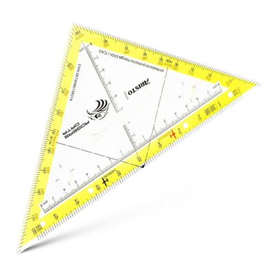 Aristo Navigationsdreieck 22,5 cm, Winkelskale 360/1°, Maßskala 20 cm