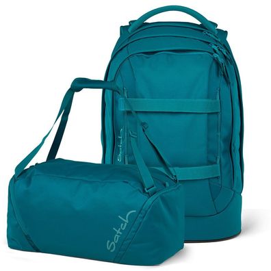 satch pack Set aus pack + Sporttasche PakDuf-25, Deep Petrol, Mädchen & Jungen