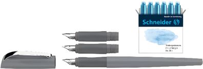Schneider Geschenkset Füller Callissima kiesel, je 1xVorderteil, 6xPatronen
