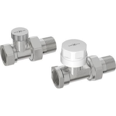 Mexen Heizkörperventil gerade, Nickel - W914-012-01