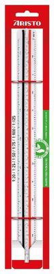 Aristo College Dreikantmaßstab (A) 1:20:25:50:75:100:125, m Ecoblister