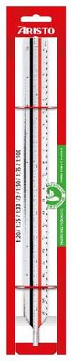 Aristo College Dreikantmaßstab (D) 1:20:25:33 1/3:50:75:100, coblister