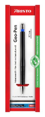 Aristo Feinminenstift Geo-Pen schwarz 0,7 Ersatzminen, Ecoblister